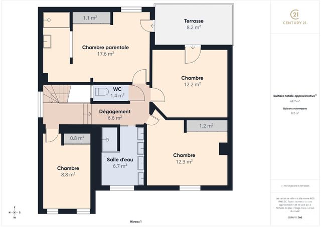maison à vendre - 6 pièces - 135.0 m2 - MARLY - 57 - LORRAINE - Century 21 Immogestion