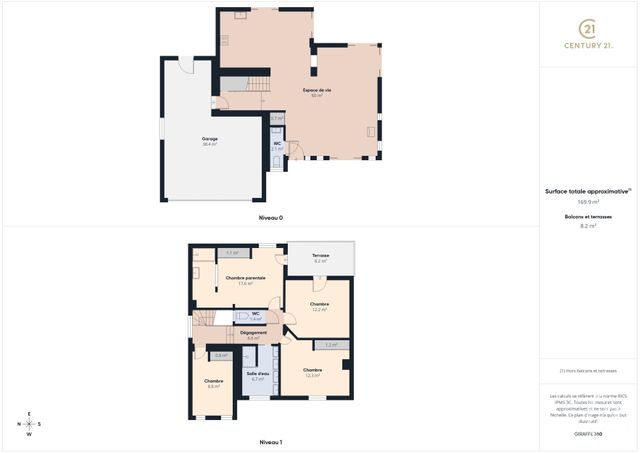maison à vendre - 6 pièces - 135.0 m2 - MARLY - 57 - LORRAINE - Century 21 Immogestion
